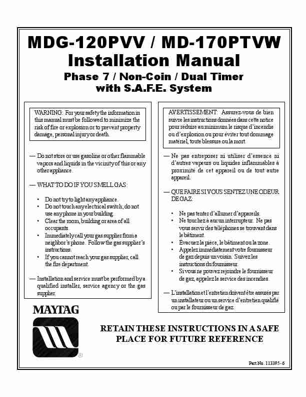 American Dryer Corp  Clothes Dryer MDG-120PVV-page_pdf